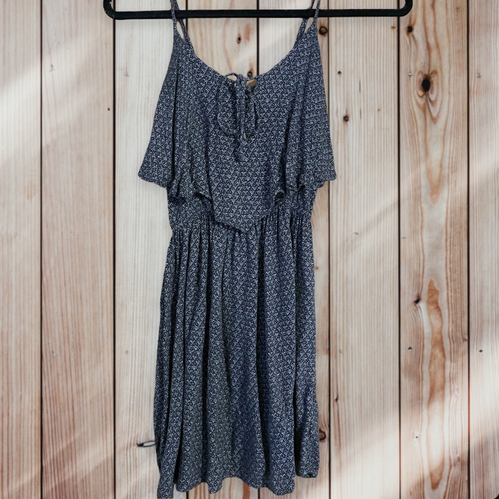 SOLD AE Ruffle pattern short sundress